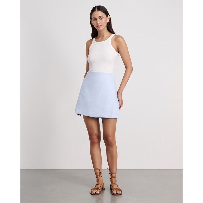 JAG Stella Linen Wrap Mini Skirt image number 7
